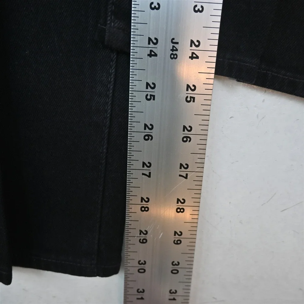 Levis 35x32 Black Stretch Denim 28894 501 CT Slim Taper Button Fly Mens Jeans